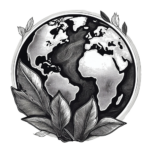 Icon representing the globe for environmental sustainability of the Tuscan Delicacies