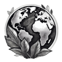 Icon representing the globe for environmental sustainability of the Tuscan Delicacies