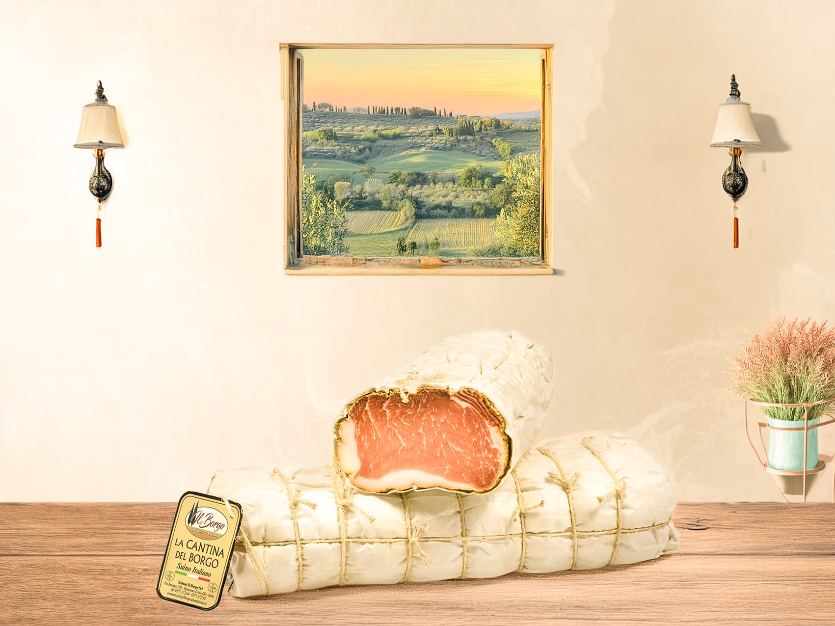 Delicious Cured Lombatella with Fennel - Premium Italian Cold Cut with Intense Flavour and Aromatic Fennel Notes